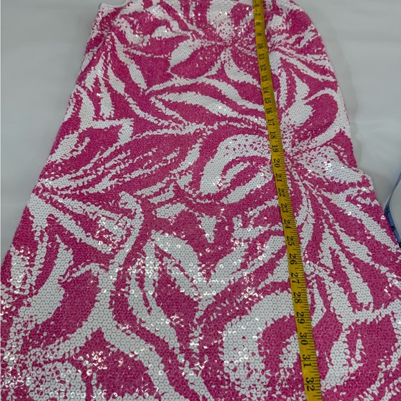 Lilly Pulitzer Airbella sequin shift dress  Pink &White Patterned Dress size 6 - Picture 6 of 12